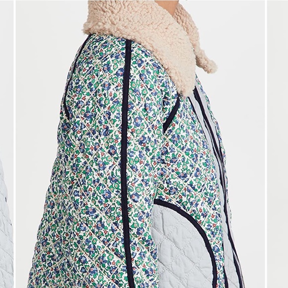 The Great. Reversible Quilted Jacket Sz 2/M - Picture 4 of 11